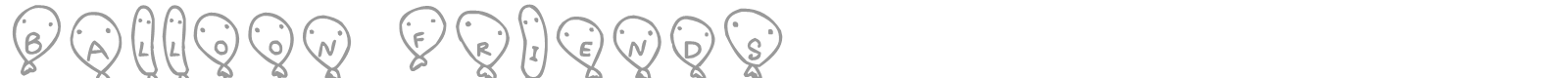 Balloon Friends font preview
